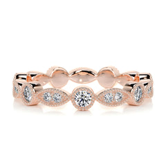 Amelia Eternity Wedding Ring (0.5 Carat) -14K Rose Gold