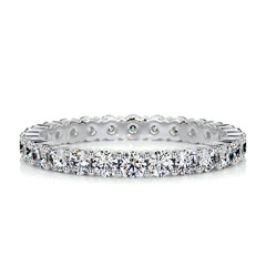 Trinity Eternity Wedding Ring (0.9 Carat) -18K White Gold