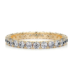 Trinity Eternity Wedding Ring (0.9 Carat) -18K Yellow Gold