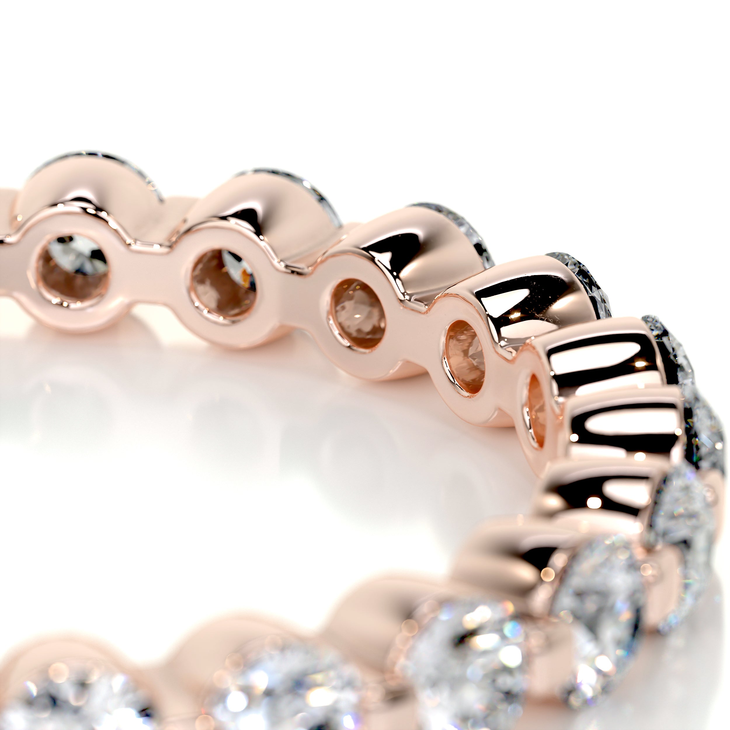 Josie Eternity Wedding Ring   (1 Carat) -14K Rose Gold