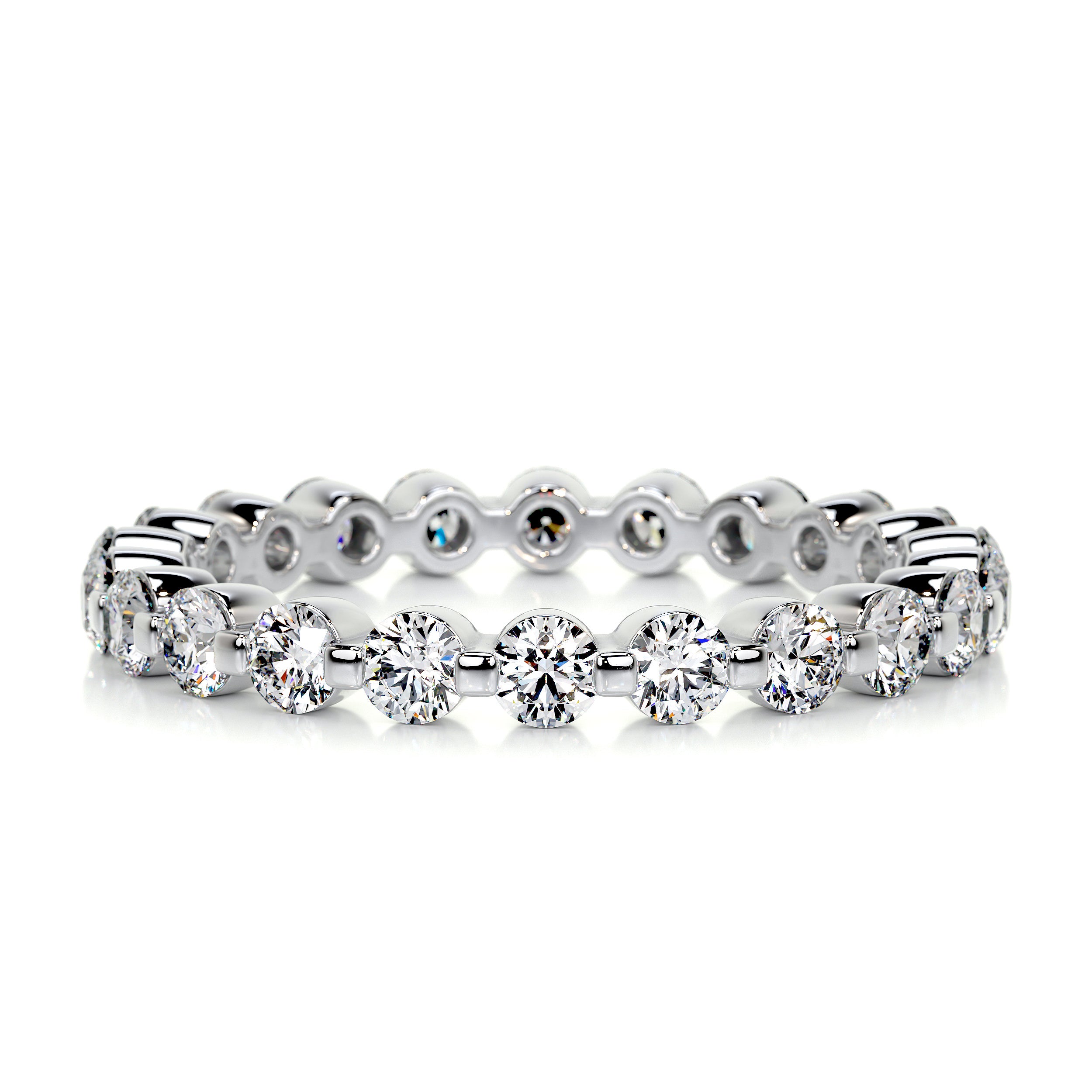 Josie Eternity Wedding Ring   (1 Carat) -14K White Gold