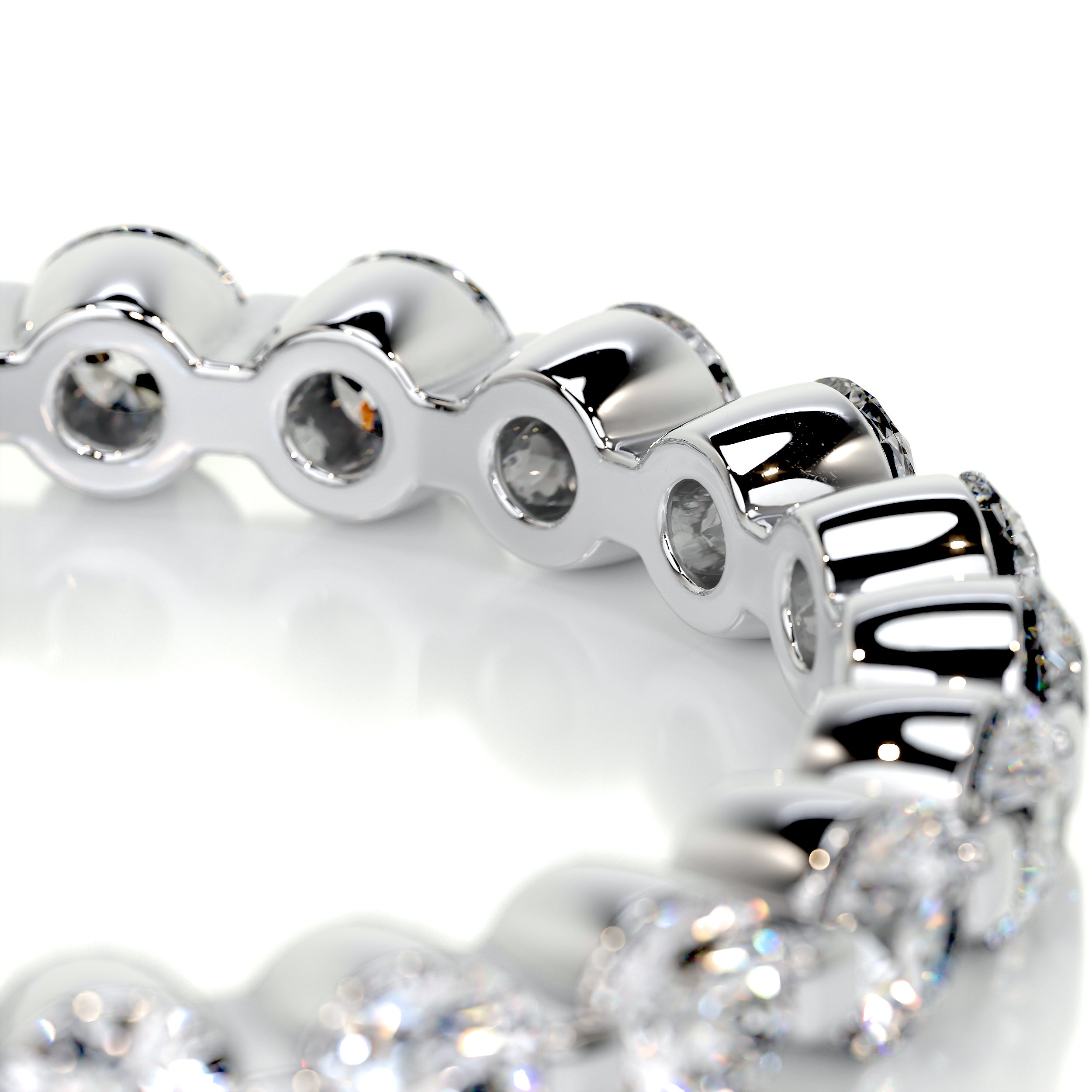 Josie Eternity Wedding Ring   (1 Carat) -18K White Gold