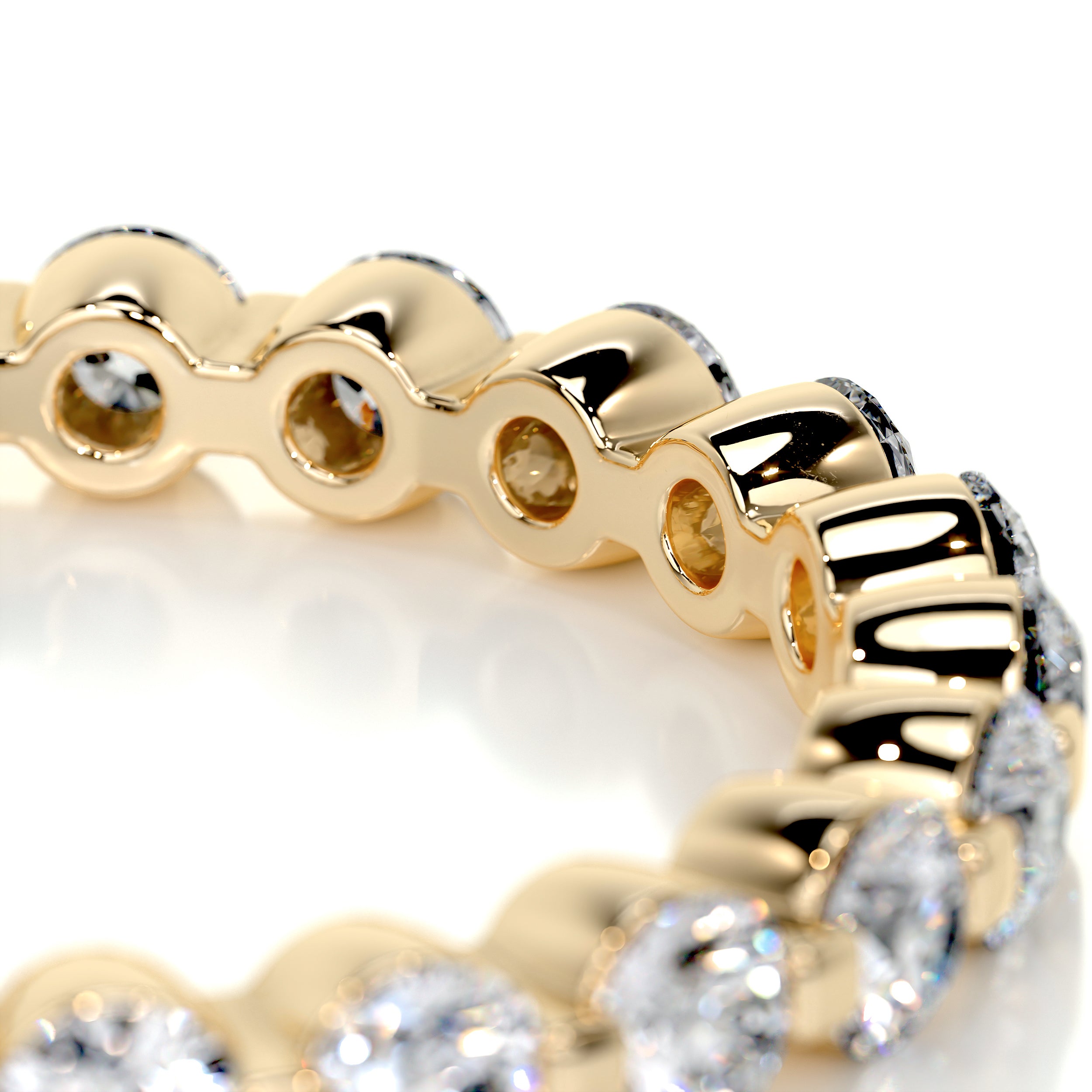 Josie Eternity Wedding Ring   (1 Carat) -18K Yellow Gold