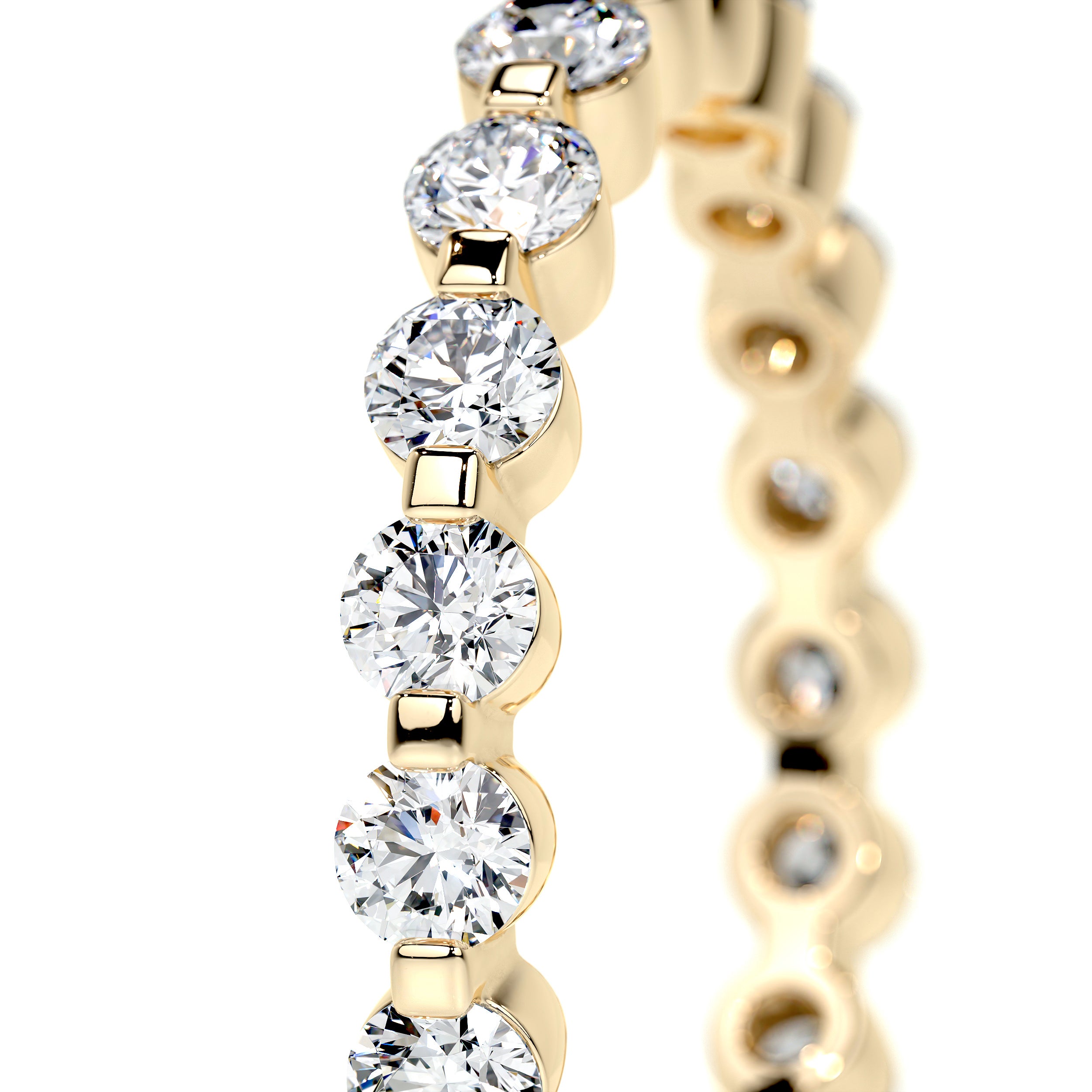 Josie Lab Grown Eternity Wedding Ring   (1 Carat) -18K Yellow Gold