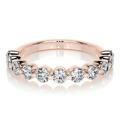 Josie Lab Grown Half-Eternity Wedding Ring (1 Carat) -14K Rose Gold