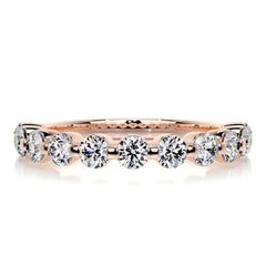 Josie Half-Eternity Wedding Ring (1 Carat) -14K Rose Gold