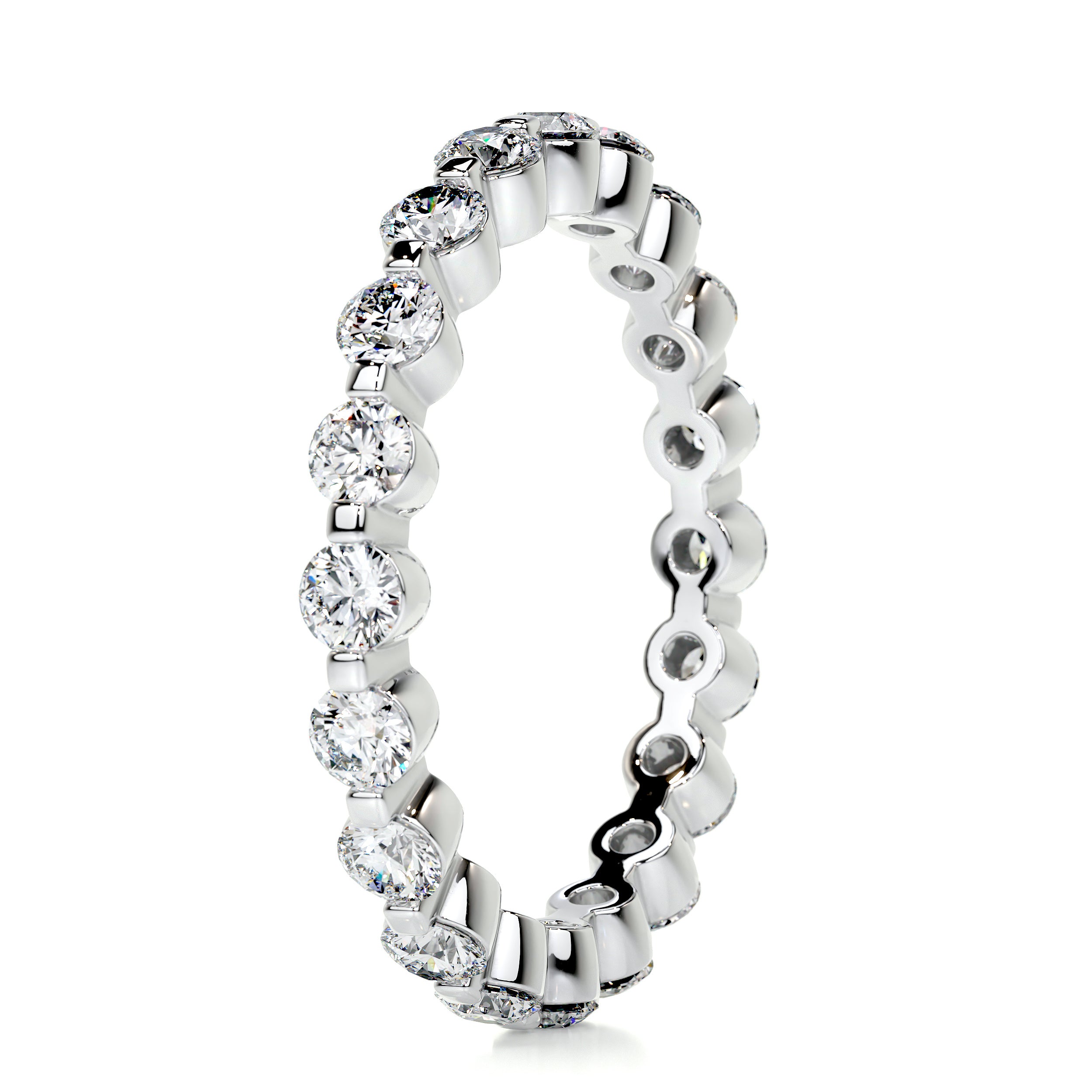 Josie Eternity Wedding Ring   (1.75 Carat) -14K White Gold