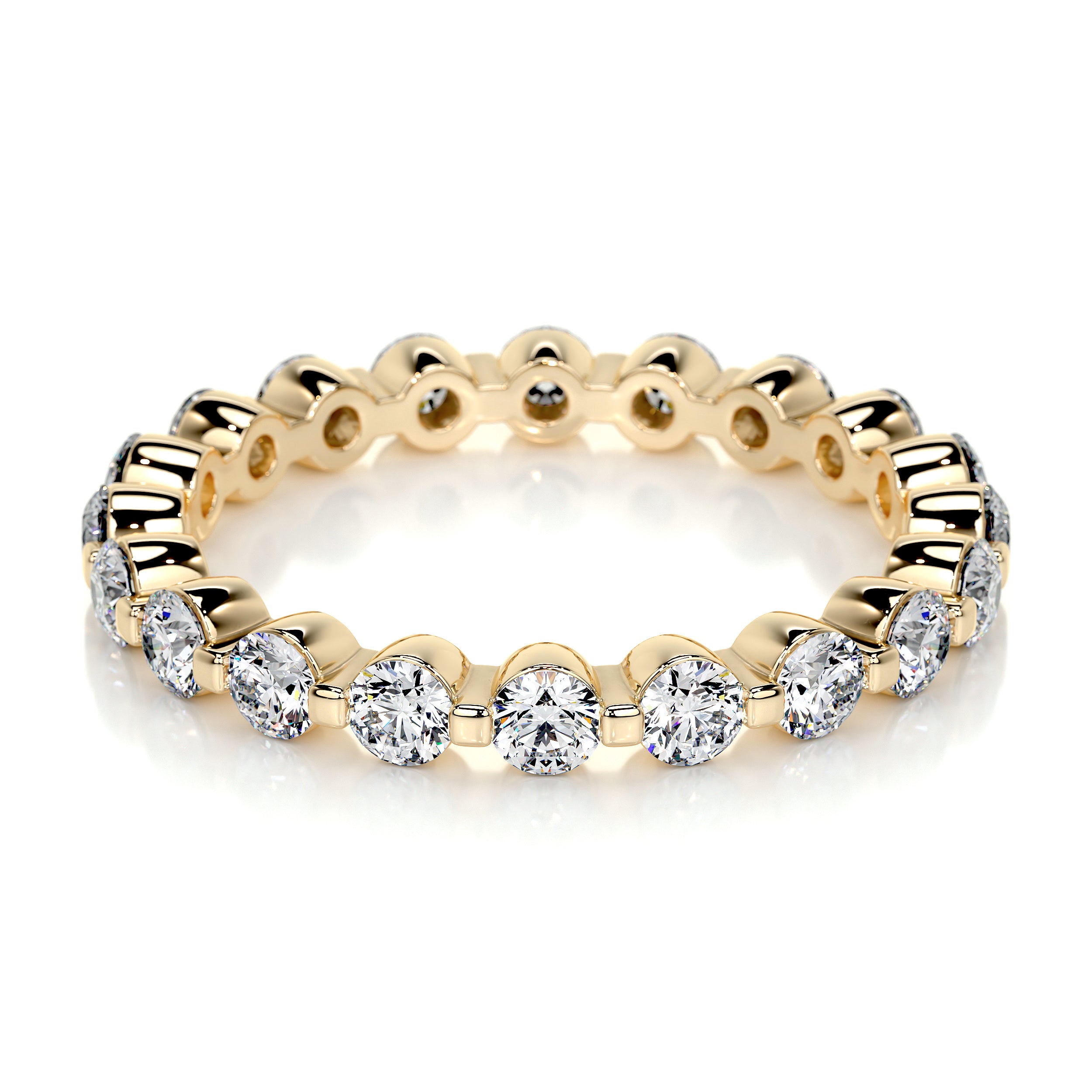 Josie Lab Grown Eternity Wedding Ring   (1.75 Carat) -18K Yellow Gold