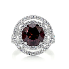 Naomi Gemstone & Diamonds Ring (5 Carat) -Platinum