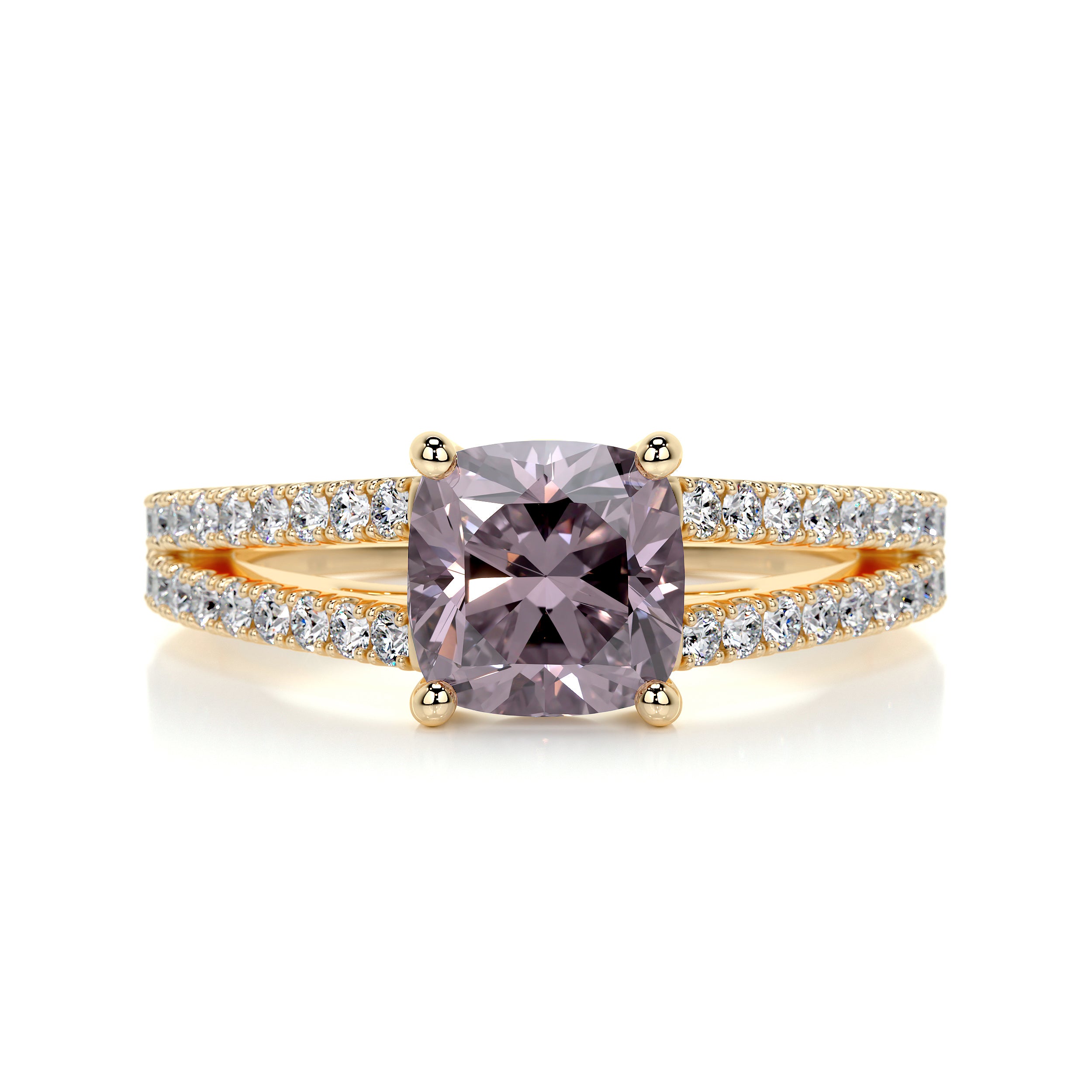 Sadie Gemstone & Diamonds Ring   (2.05 Carat) -18K Yellow Gold