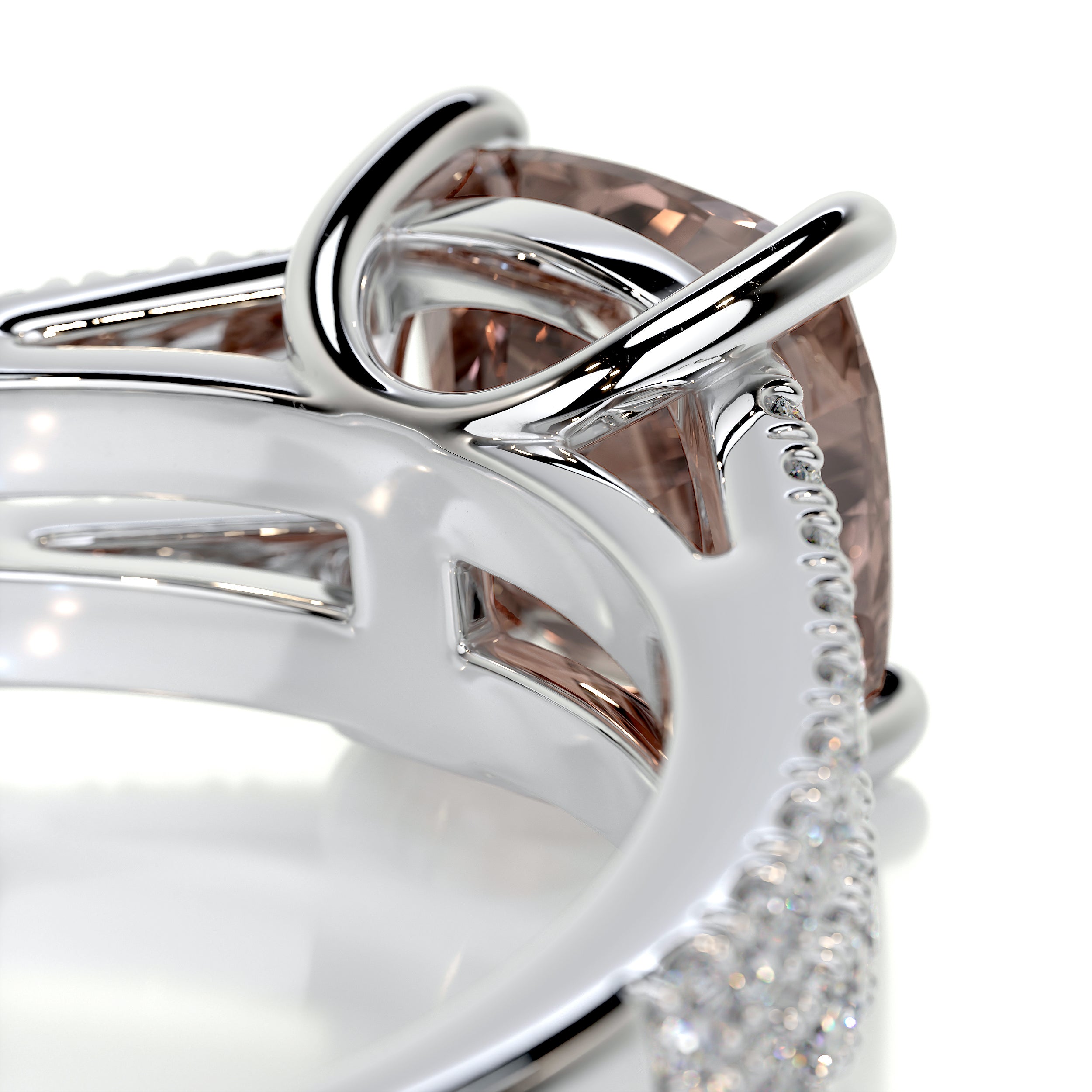 Sadie Gemstone & Diamonds Ring   (2 Carat) -Platinum