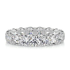 Trinity Eternity Wedding Ring -18K White Gold