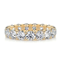 Trinity Eternity Wedding Ring -18K Yellow Gold