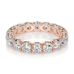 Trinity Lab Grown Eternity Wedding Ring (2.4 Carat) -14K Rose Gold