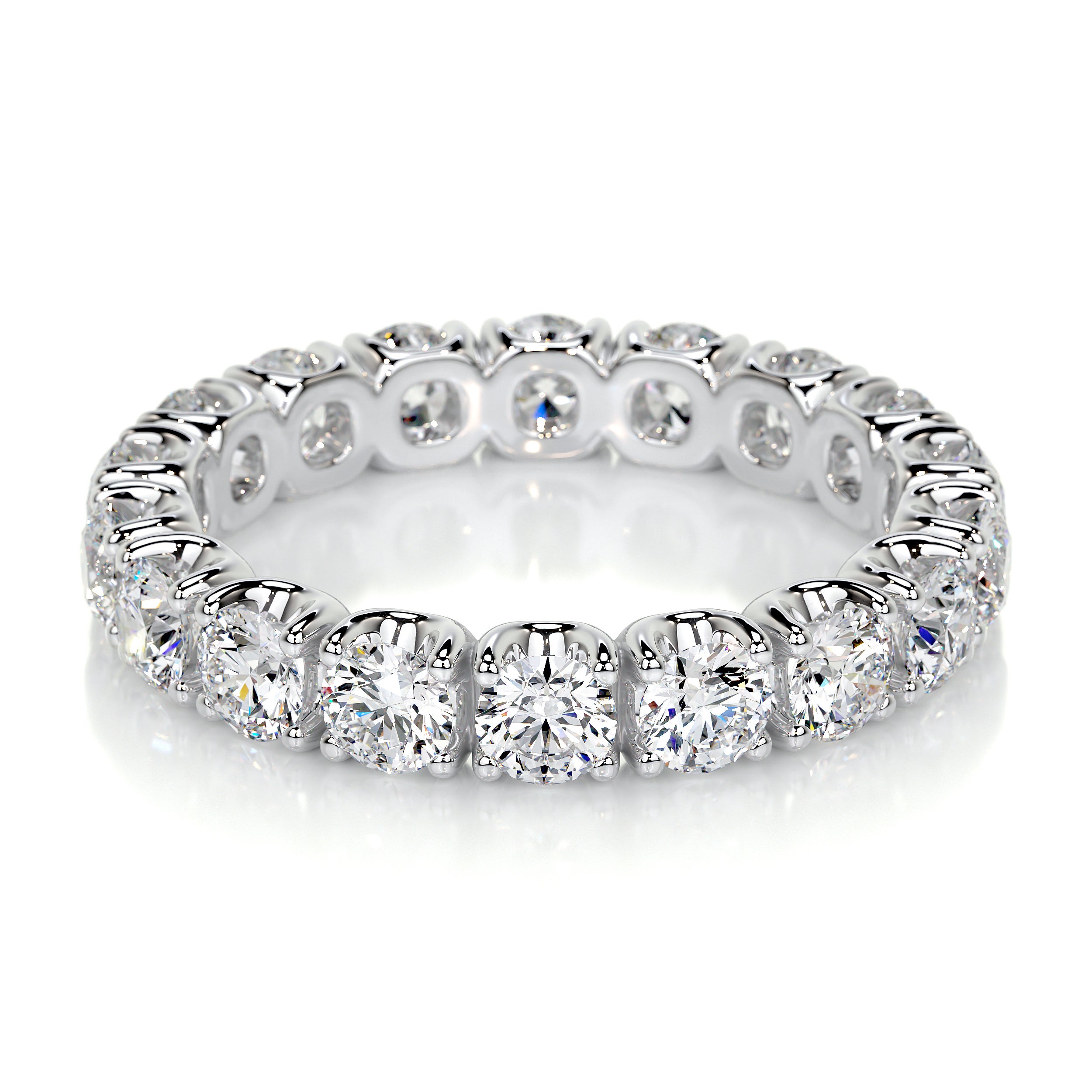 classic round stone eternity band ring – Bijouterie Gonin