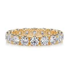 Trinity Eternity Wedding Ring (2.4 Carat) -18K Yellow Gold