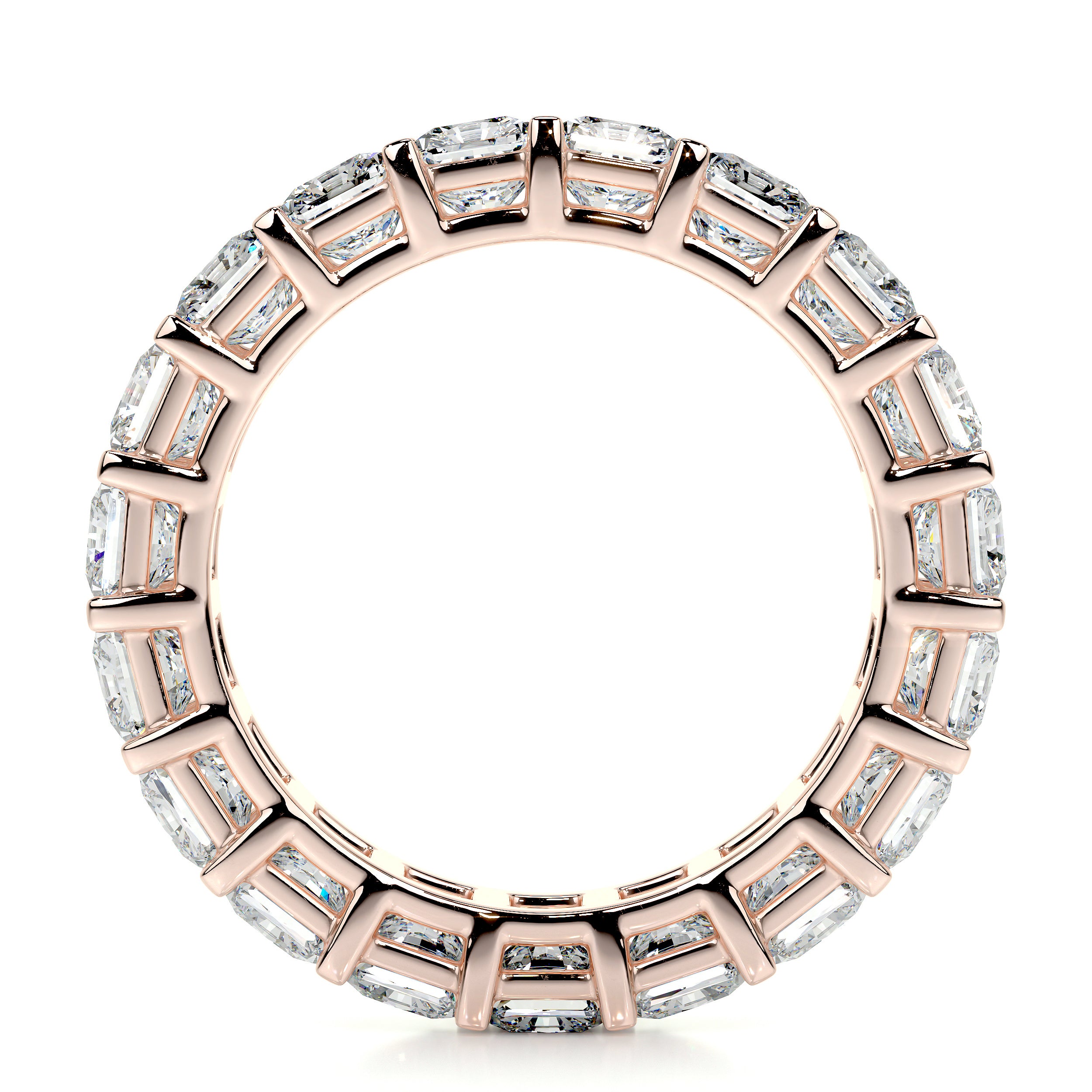 Andi Lab Grown Eternity Wedding Ring   (6 Carat) - 14K Rose Gold