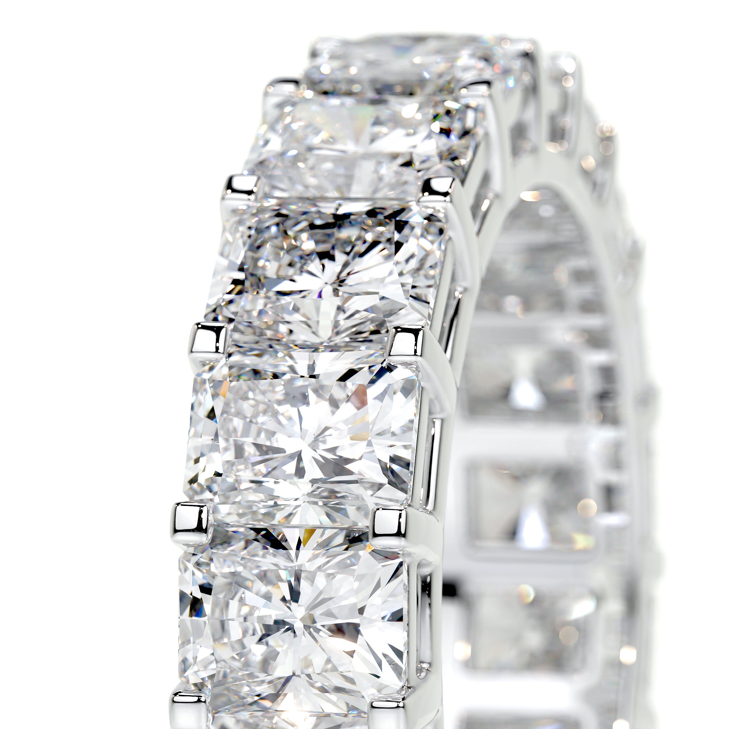 Andi Lab Grown Eternity Wedding Ring   (6 Carat) - Platinum