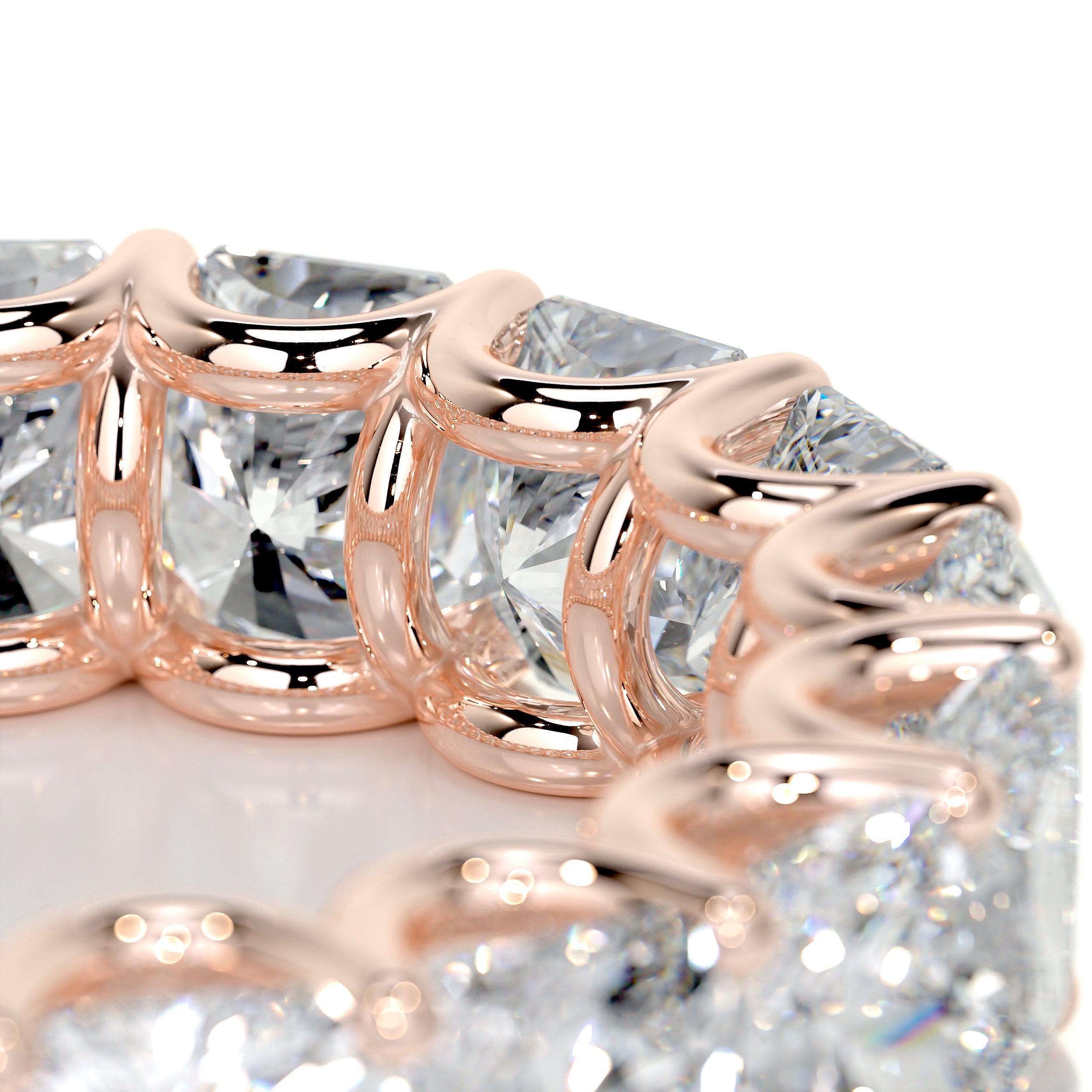Andi Eternity Wedding Ring   (5 Carat) - 14K Rose Gold