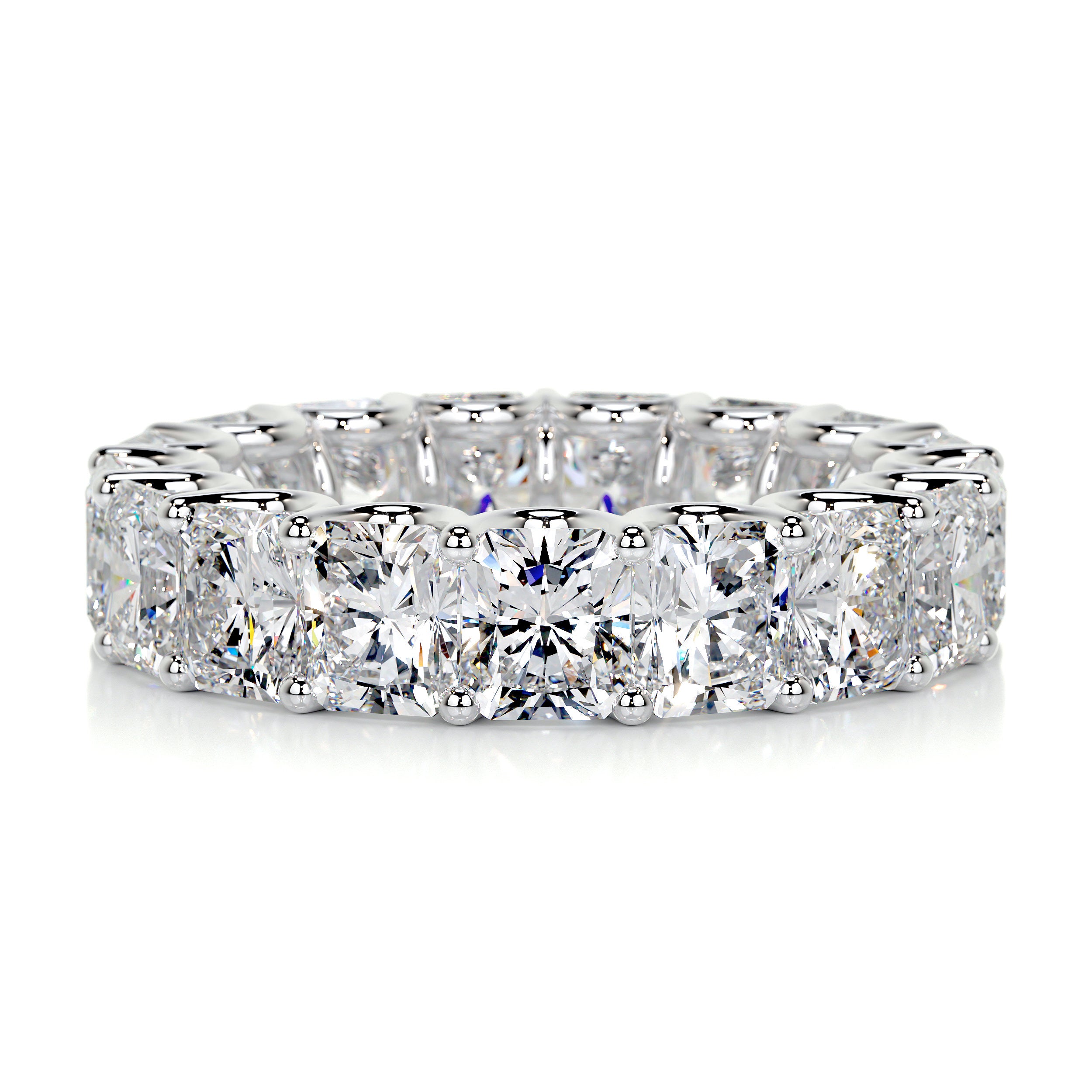 Andi Eternity Wedding Ring   (5 Carat) - 18K White Gold