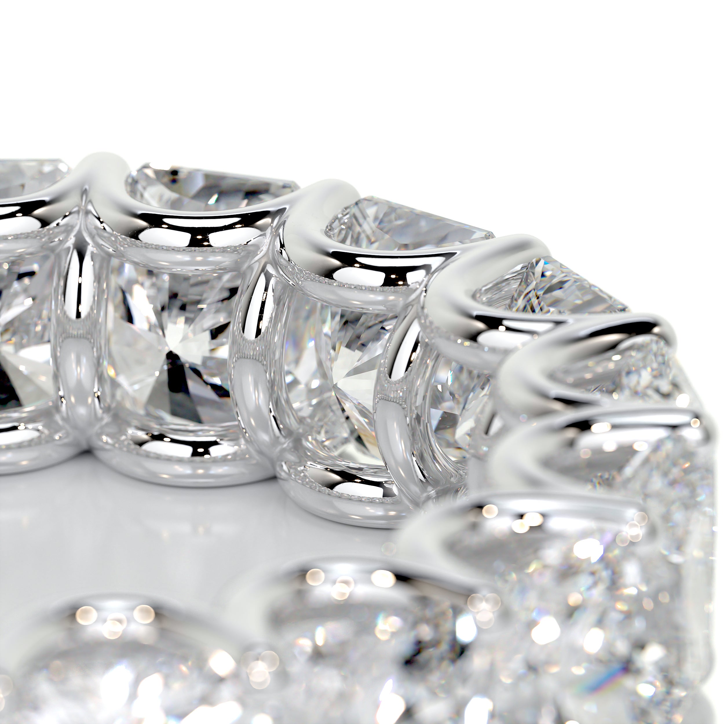 Andi Eternity Wedding Ring   (5 Carat) - Platinum