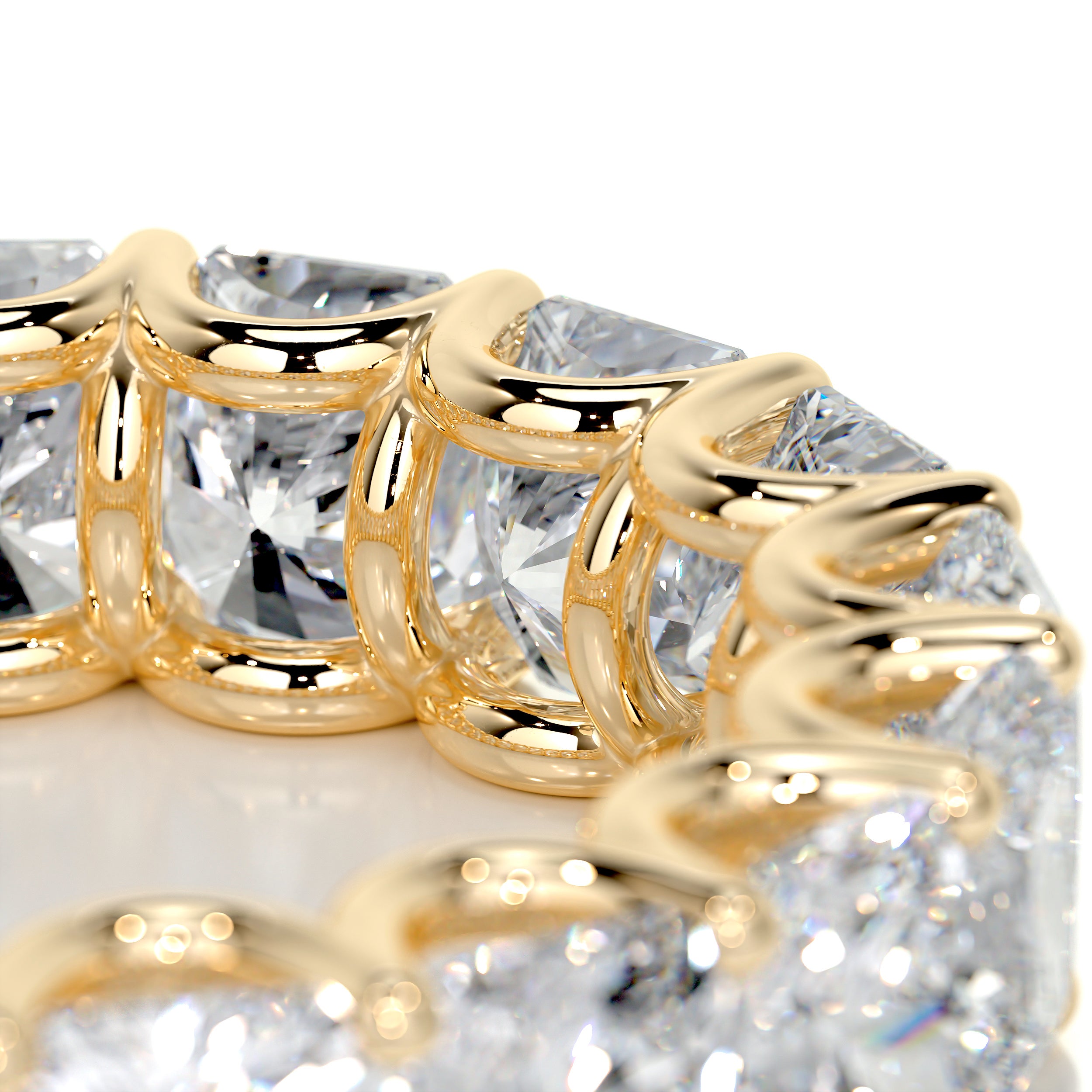 Andi Eternity Wedding Ring   (5 Carat) - 18K Yellow Gold
