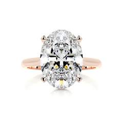 Ozi Moissanite Ring -14K Rose Gold