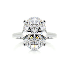 Ozi Moissanite Ring -14K White Gold