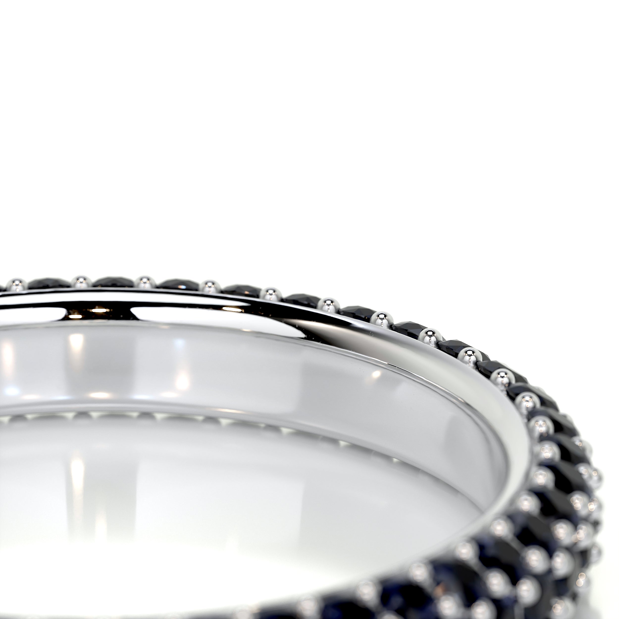 Emma Blue Gemstone Wedding Ring   (1.25 Carat) -Platinum