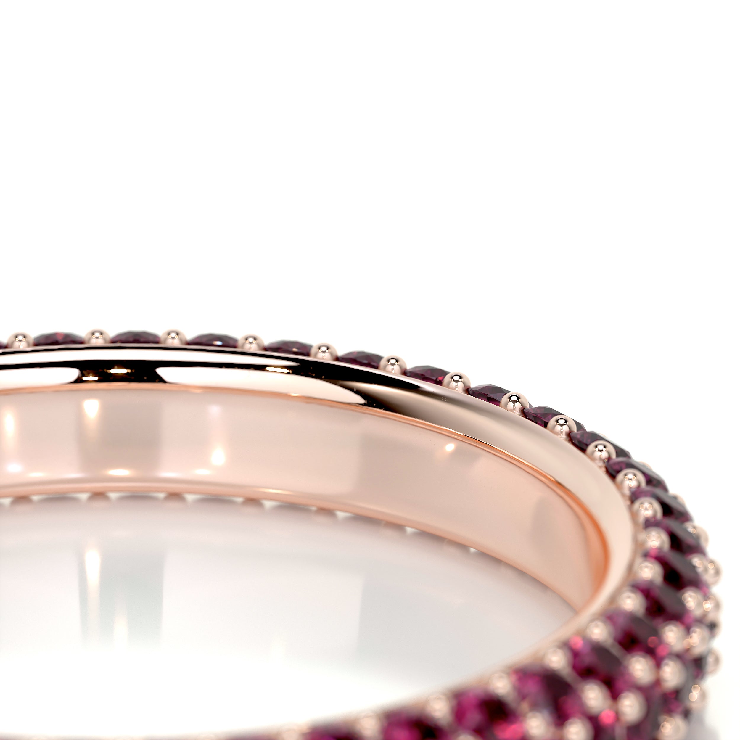 Emma Red Gemstone Wedding Ring   (1.25 Carat) -14K Rose Gold
