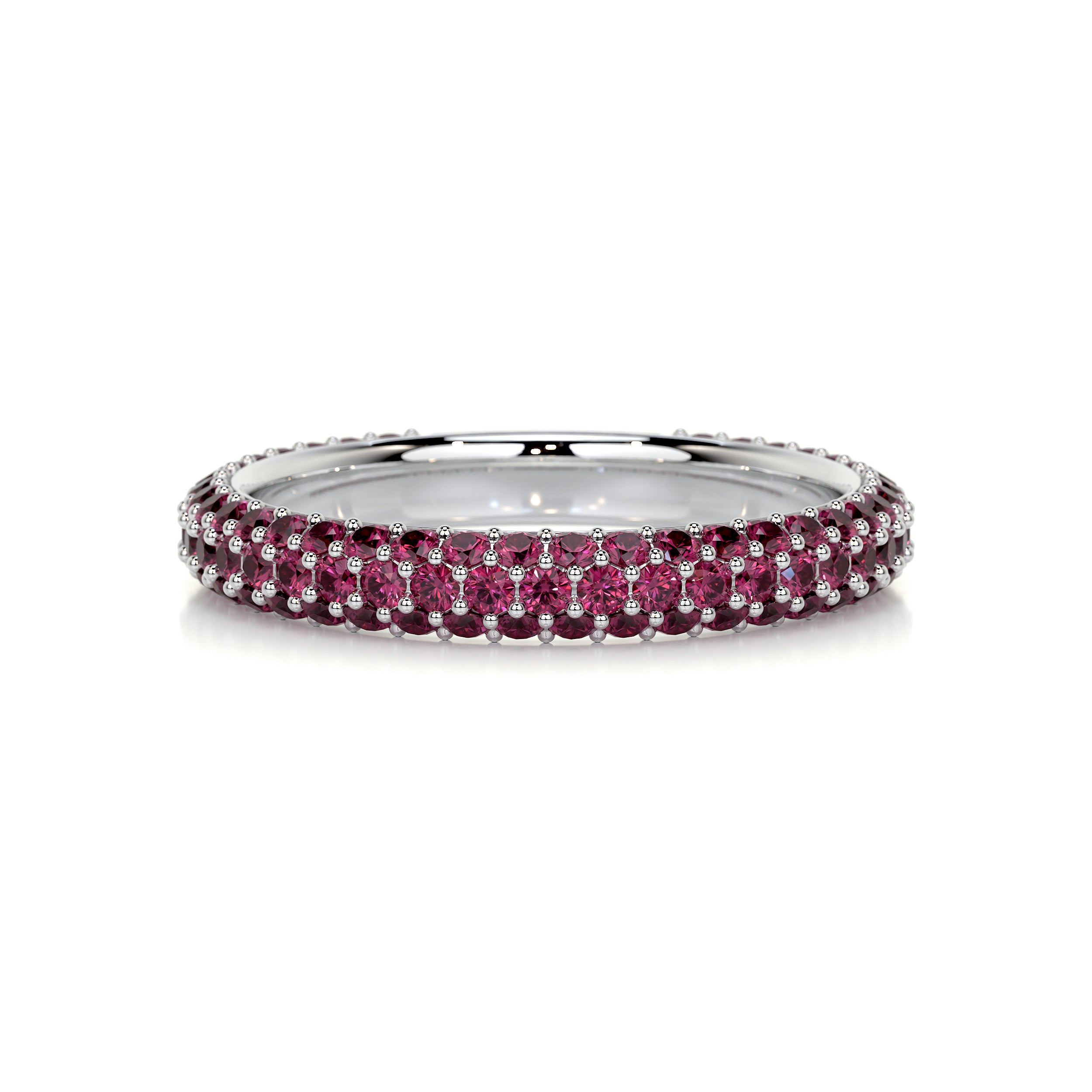 Emma Red Gemstone Wedding Ring   (1.25 Carat) -Platinum