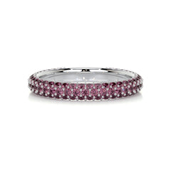 Emma Pink Gemstone Wedding Ring (1.25 Carat) - Platinum