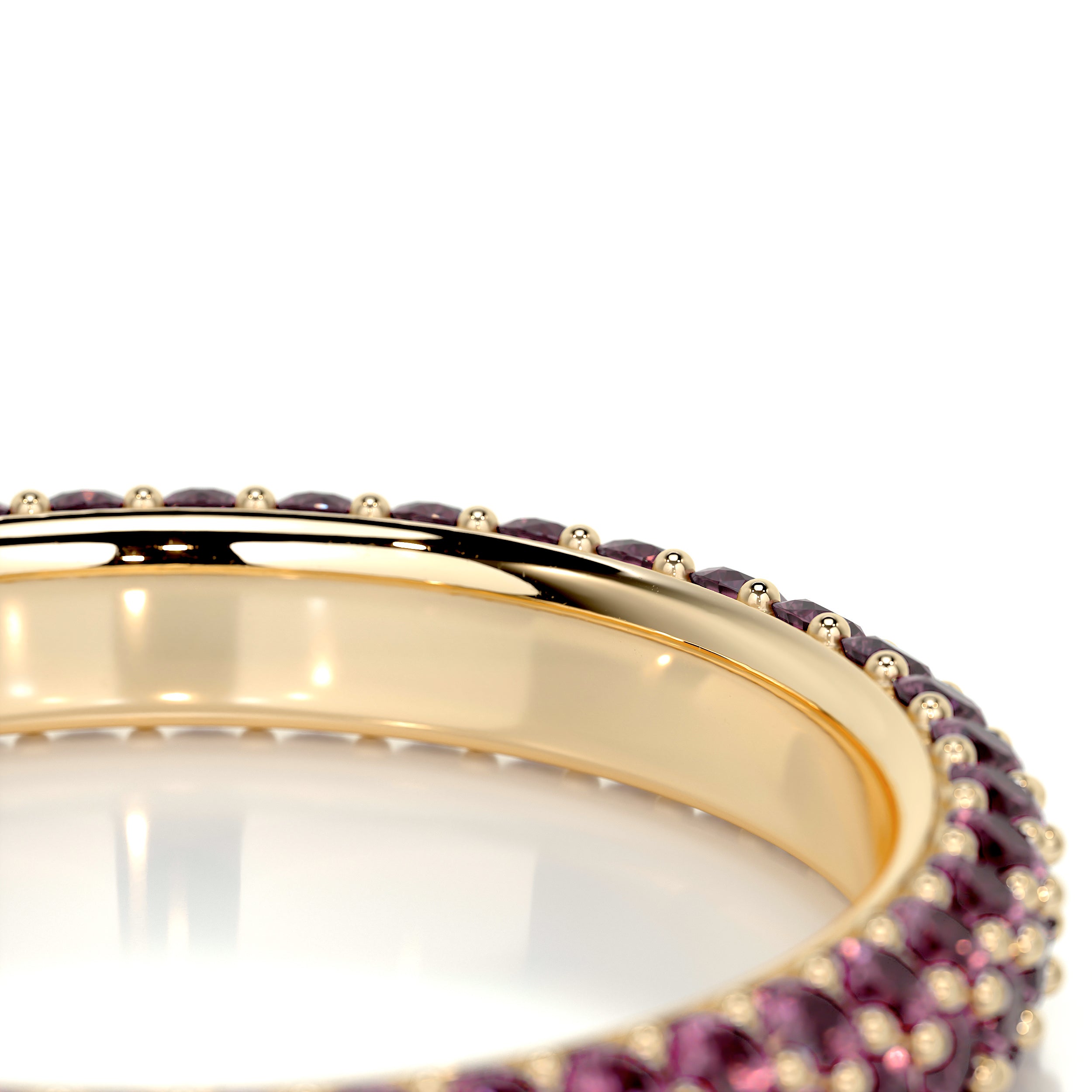 Emma Pink Gemstone Wedding Ring   (1.25 Carat) - 18K Yellow Gold