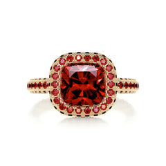 Kim Gemstone Ring (4 Carat) -18K Yellow Gold