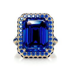 Mackenzie Gemstone Ring (12 Carat) -18K Yellow Gold