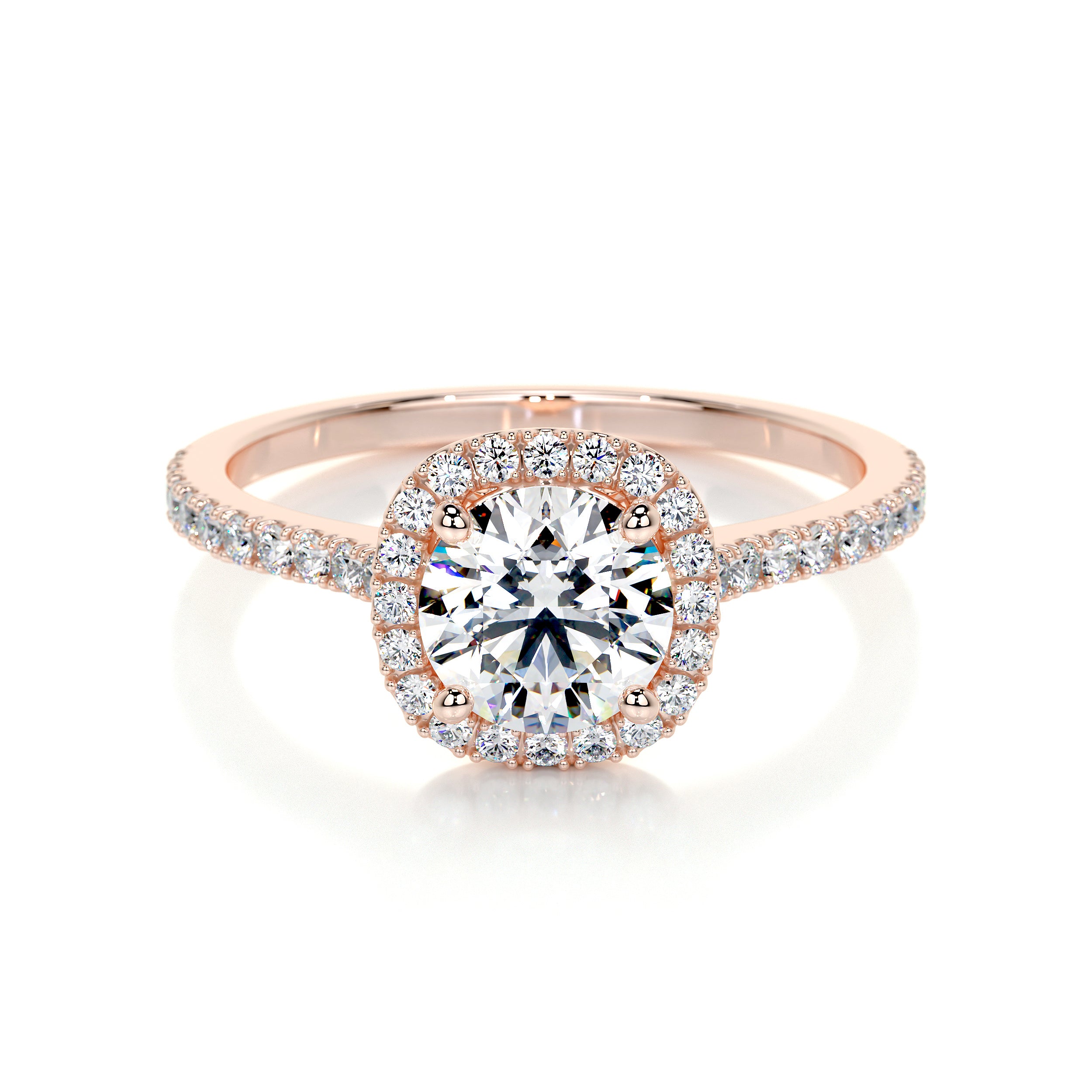 Claudia Lab Grown Diamond Ring   (1.35 Carat) -14K Rose Gold