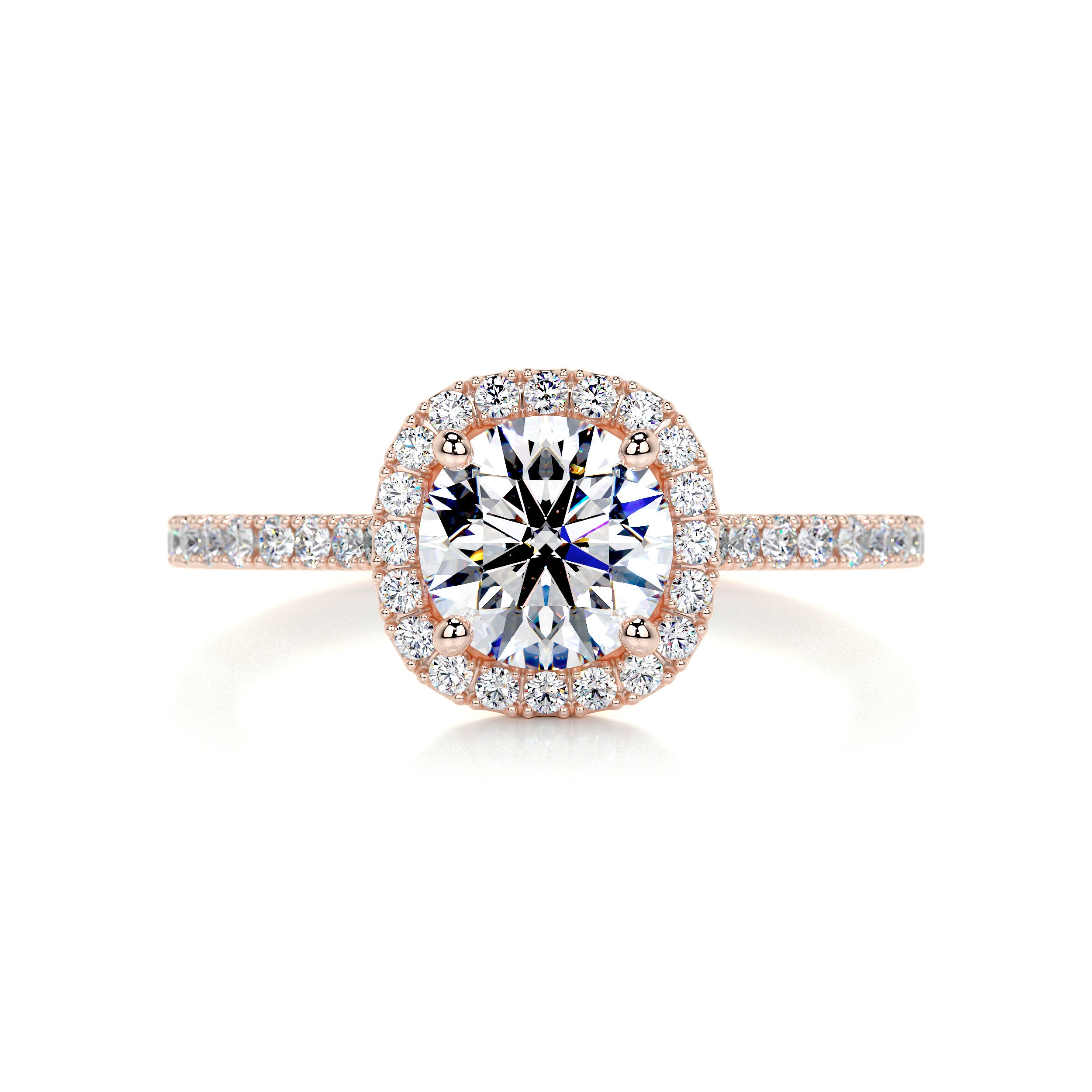 Claudia Diamond Engagement Ring   (1.35 Carat) -14K Rose Gold