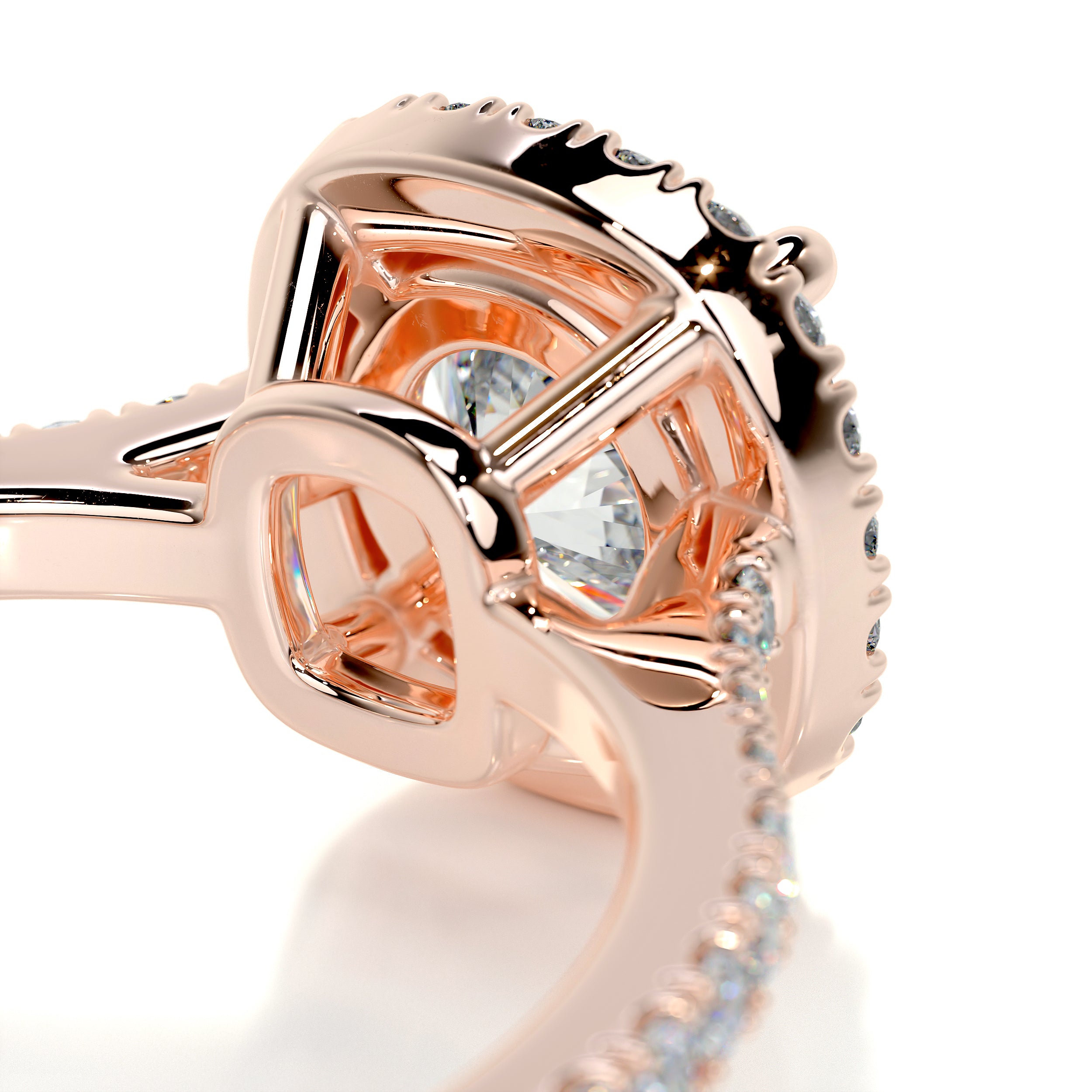 Claudia Diamond Engagement Ring   (1.35 Carat) -14K Rose Gold