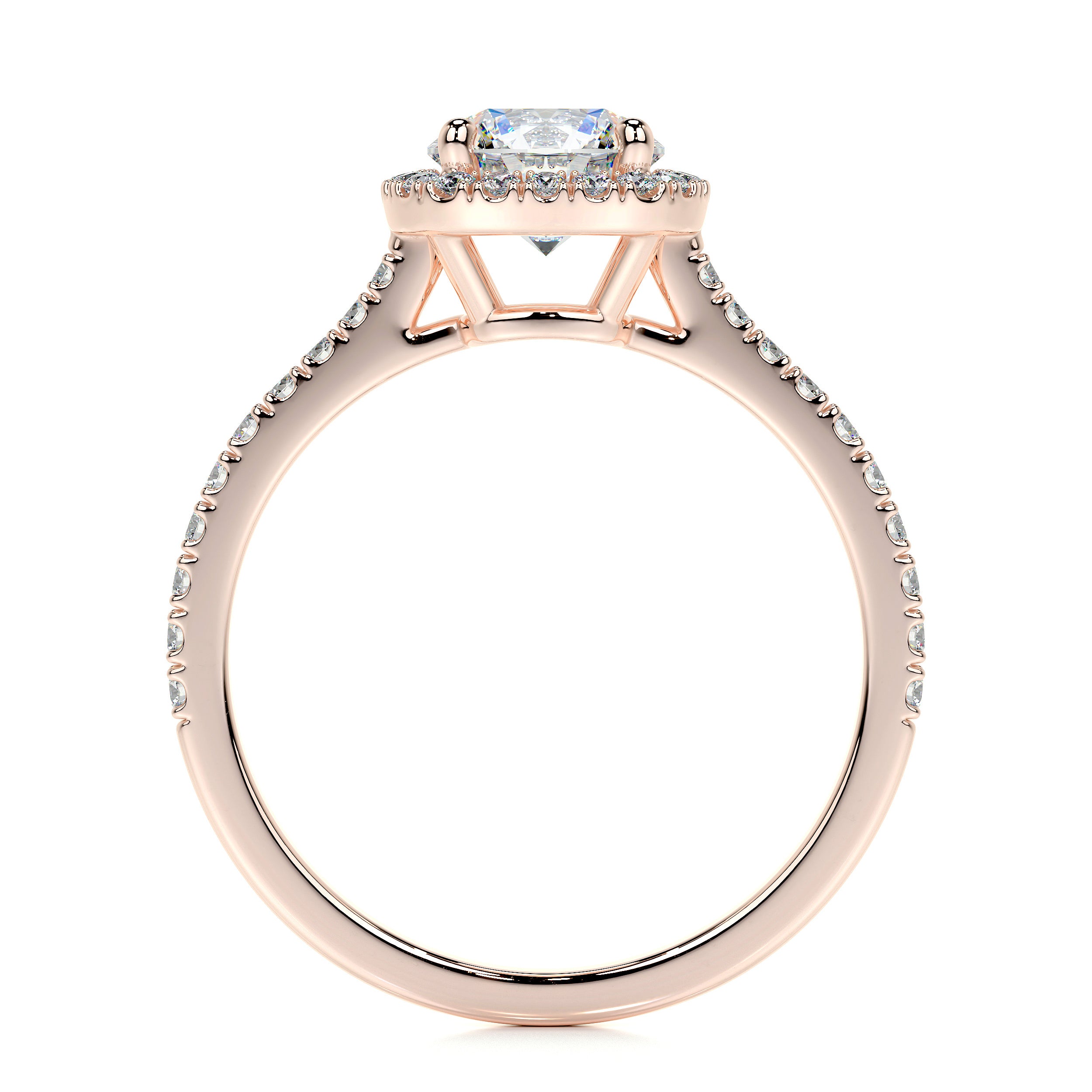 Claudia Lab Grown Diamond Ring   (1.35 Carat) -14K Rose Gold