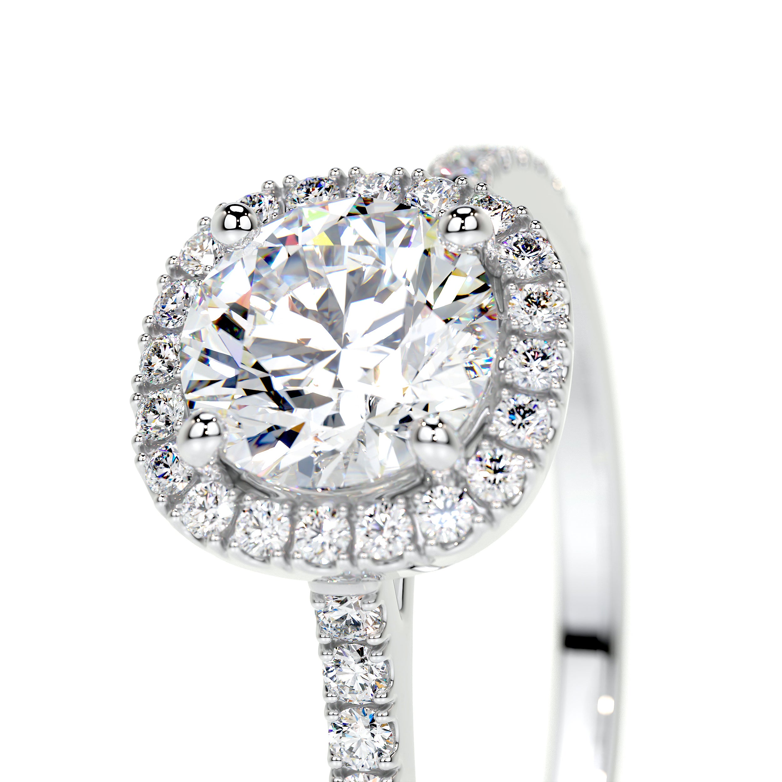 Claudia Lab Grown Diamond Ring   (1.35 Carat) -14K White Gold