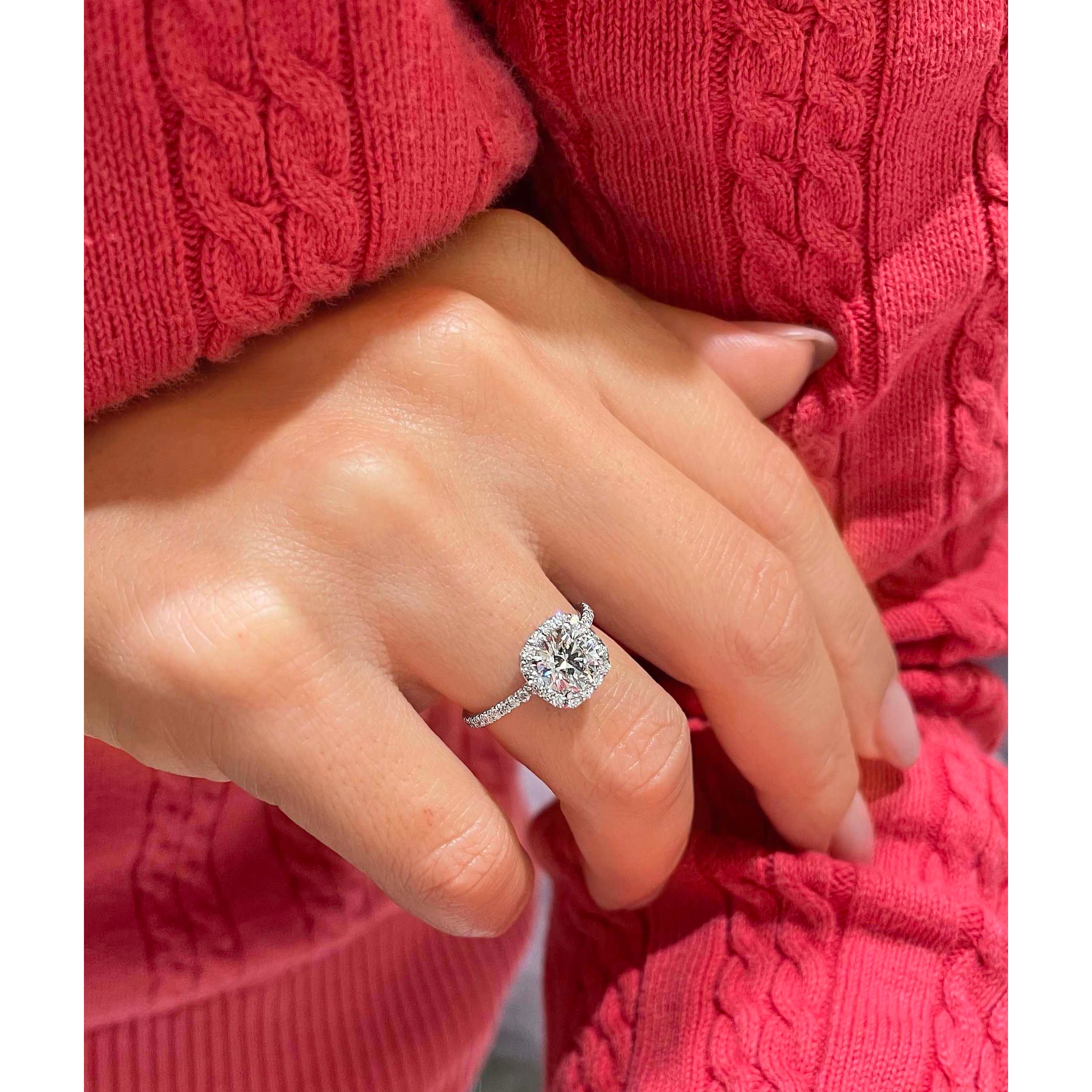Claudia Diamond Engagement Ring   (1.35 Carat) -Platinum
