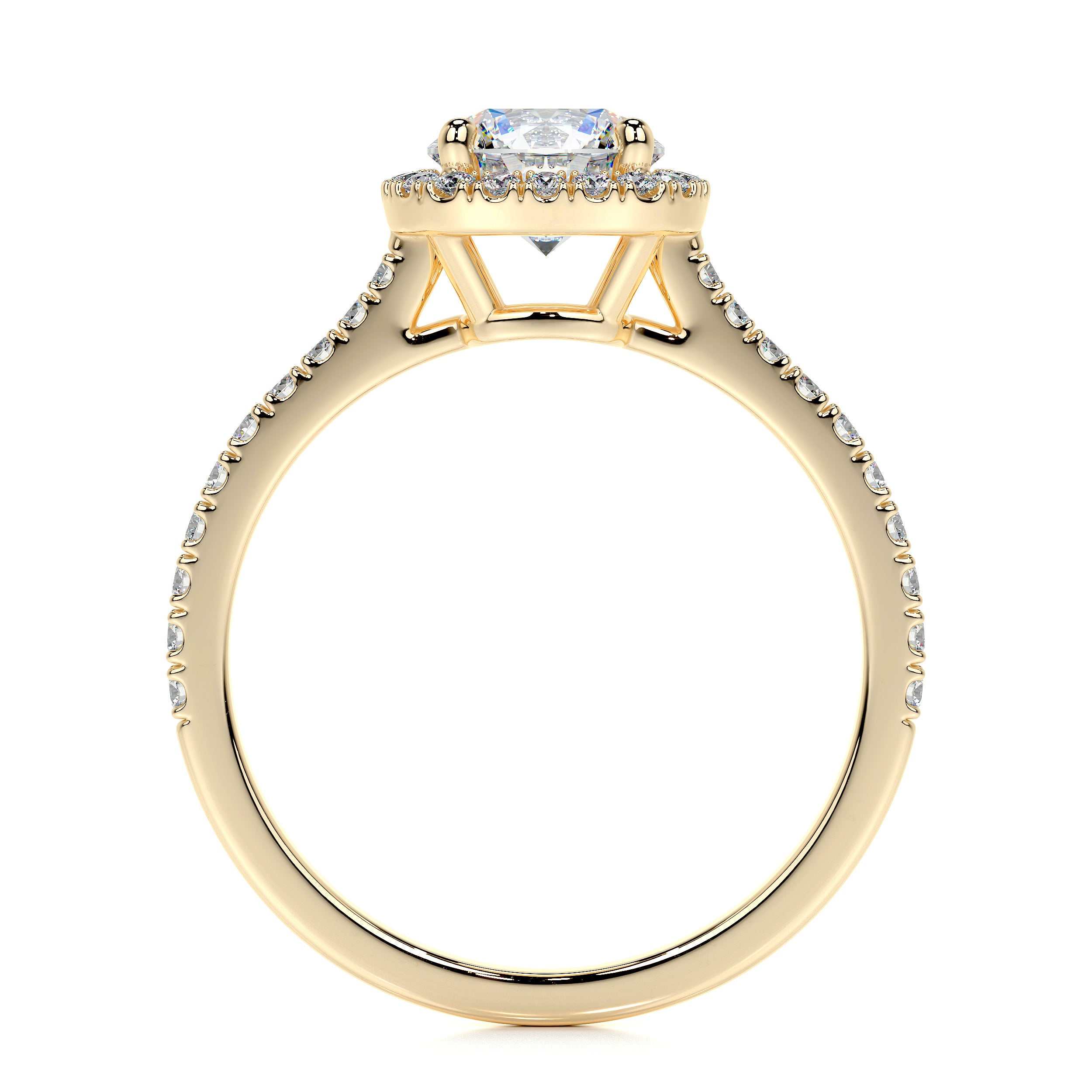 Claudia Lab Grown Diamond Ring   (1.35 Carat) -18K Yellow Gold