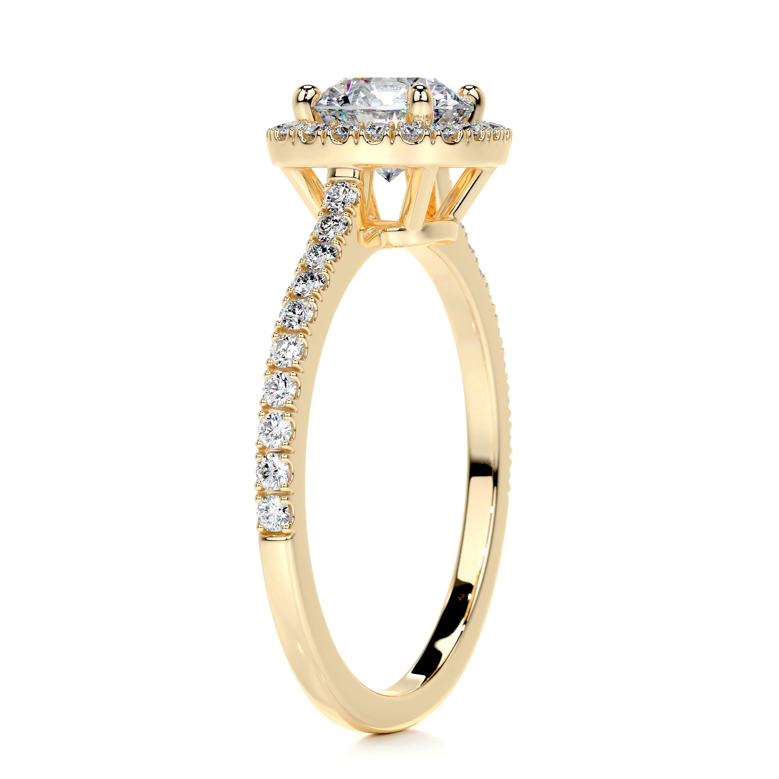 Claudia Diamond Engagement Ring   (1.35 Carat) -18K Yellow Gold