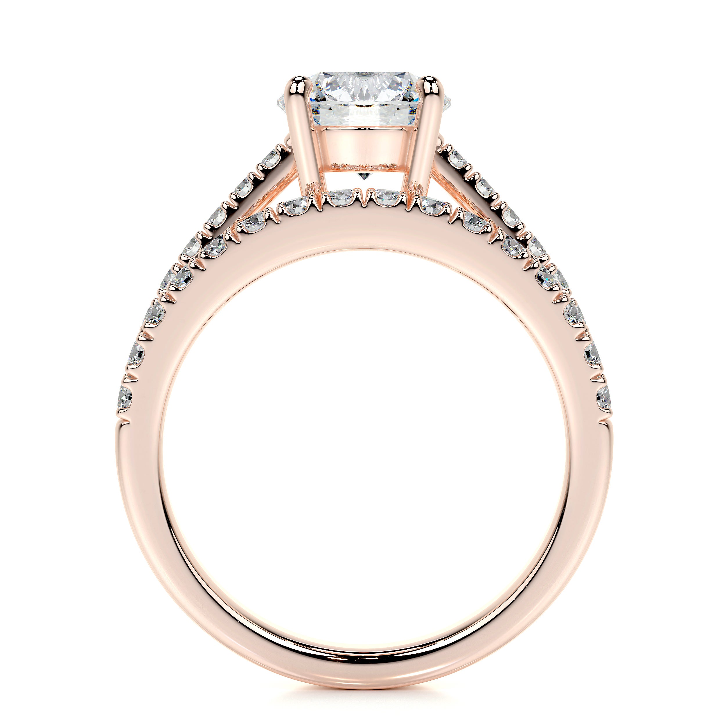 Anna Lab Grown Diamond Bridal Set -14K Rose Gold