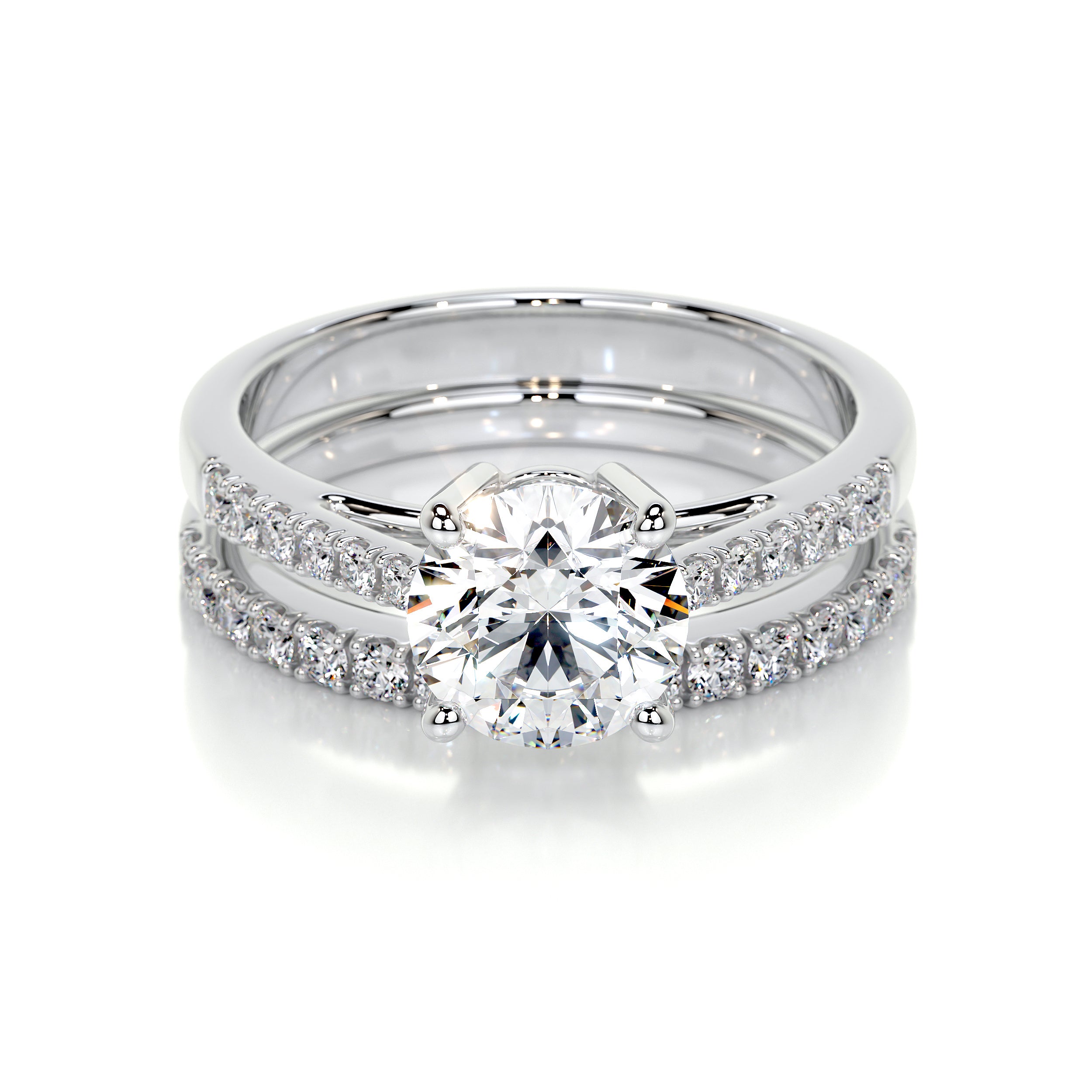 Anna Lab Grown Diamond Bridal Set -Platinum