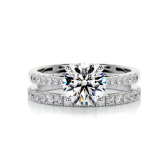 Anna Luxe Diamond Bridal Set -18K White Gold