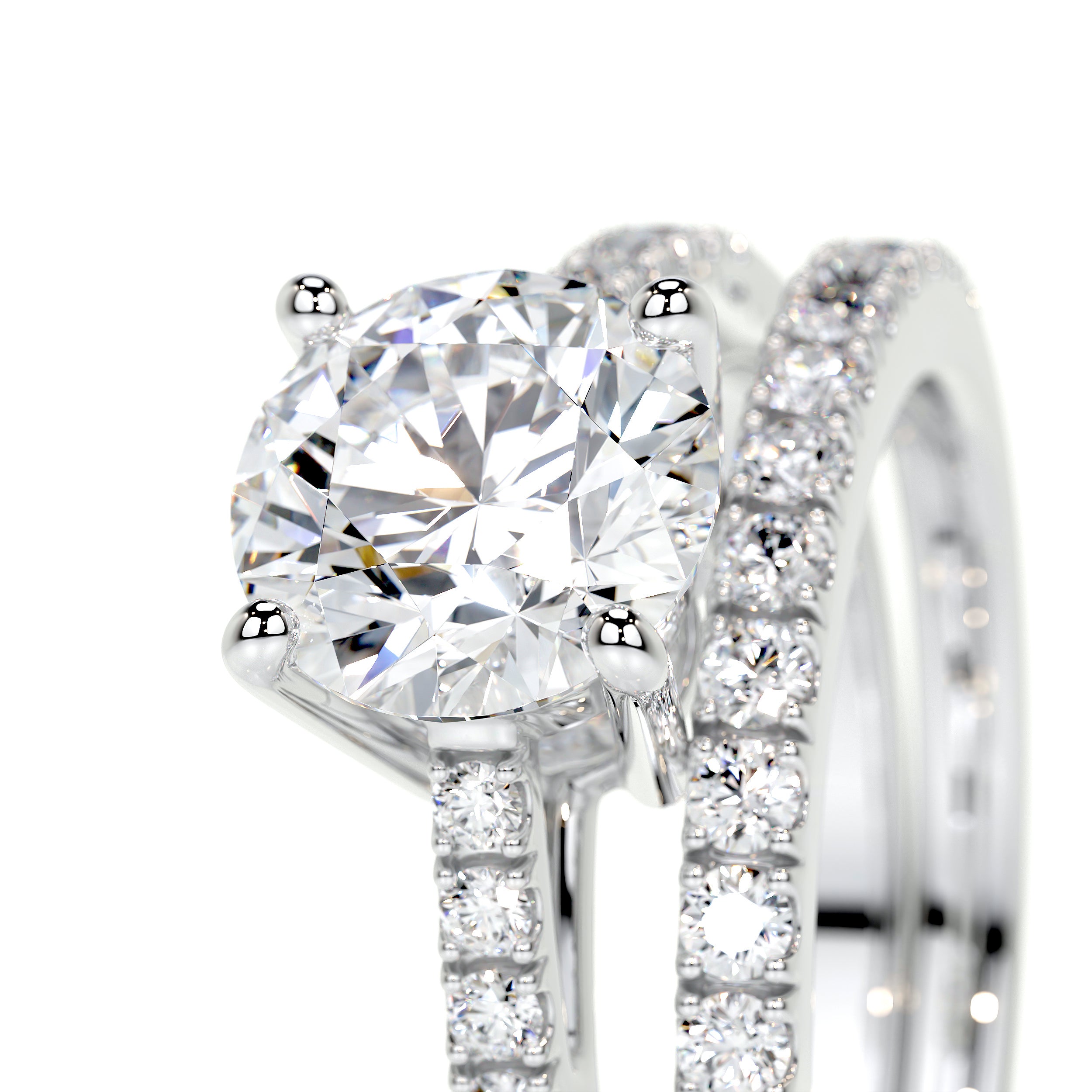 Anna Lab Grown Diamond Bridal Set -14K White Gold