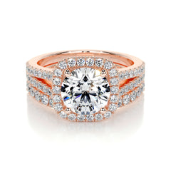 Grace Lab Grown Diamond Bridal Set -14K Rose Gold