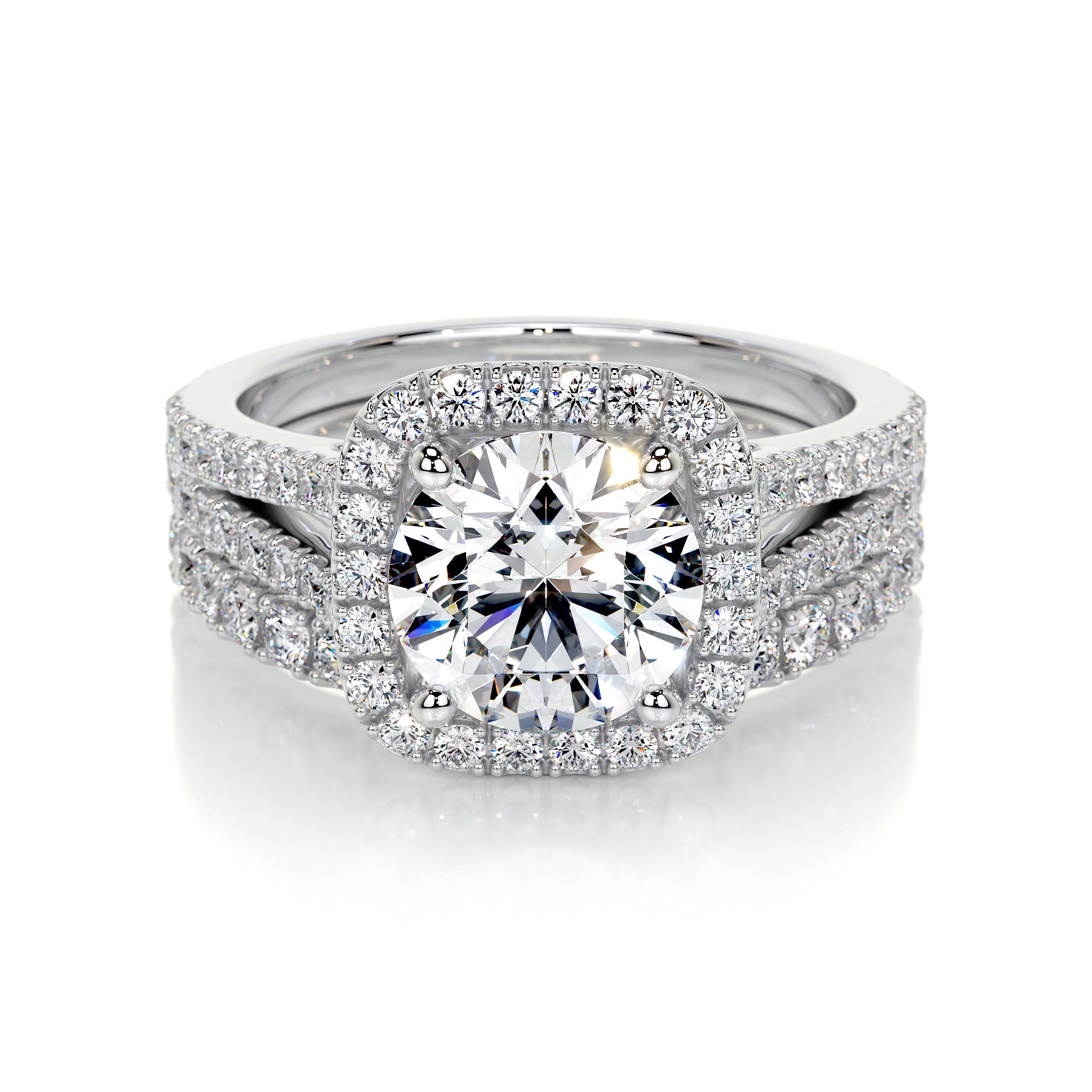 Grace Lab Grown Diamond Bridal Set   (3 Carat) -Platinum