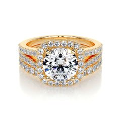 Grace Lab Grown Diamond Bridal Set -18K Yellow Gold